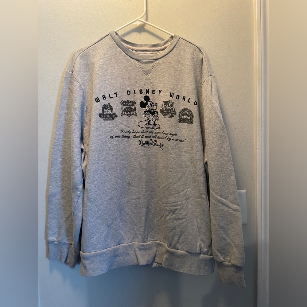 Vintage Disney Gray Mickey Mouse Sweatshirt